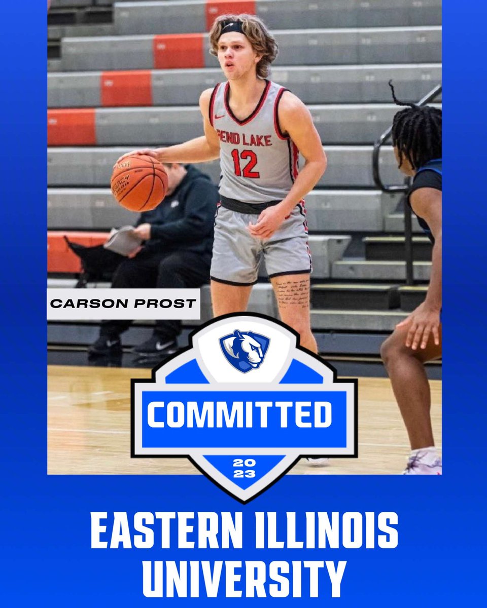 CP (@carsonprost) on Twitter photo Excited to announce that I will be attending EIU <a href="/eiubasketball/">EIU Men’s Basketball</a> for my last two years! Thank you to <a href="/CoachSimmons50/">Marty Simmons</a> and Coach Lockart for the opportunity!
@rend_lake
<a href="/MVTHSRAMSBBALL/">MTV RAMS Basketball</a> <a href="/coachdanamorgan/">Dana Morgan</a> <a href="/Coachmcmurray/">Andre McMurray</a> Excited to announce that I will be attending EIU <a href="/eiubasketball/">EIU Men’s Basketball</a> for my last two years! Thank you to <a href="/CoachSimmons50/">Marty Simmons</a> and Coach Lockart for the opportunity!
@rend_lake
<a href="/MVTHSRAMSBBALL/">MTV RAMS Basketball</a> <a href="/coachdanamorgan/">Dana Morgan</a> <a href="/Coachmcmurray/">Andre McMurray</a>
