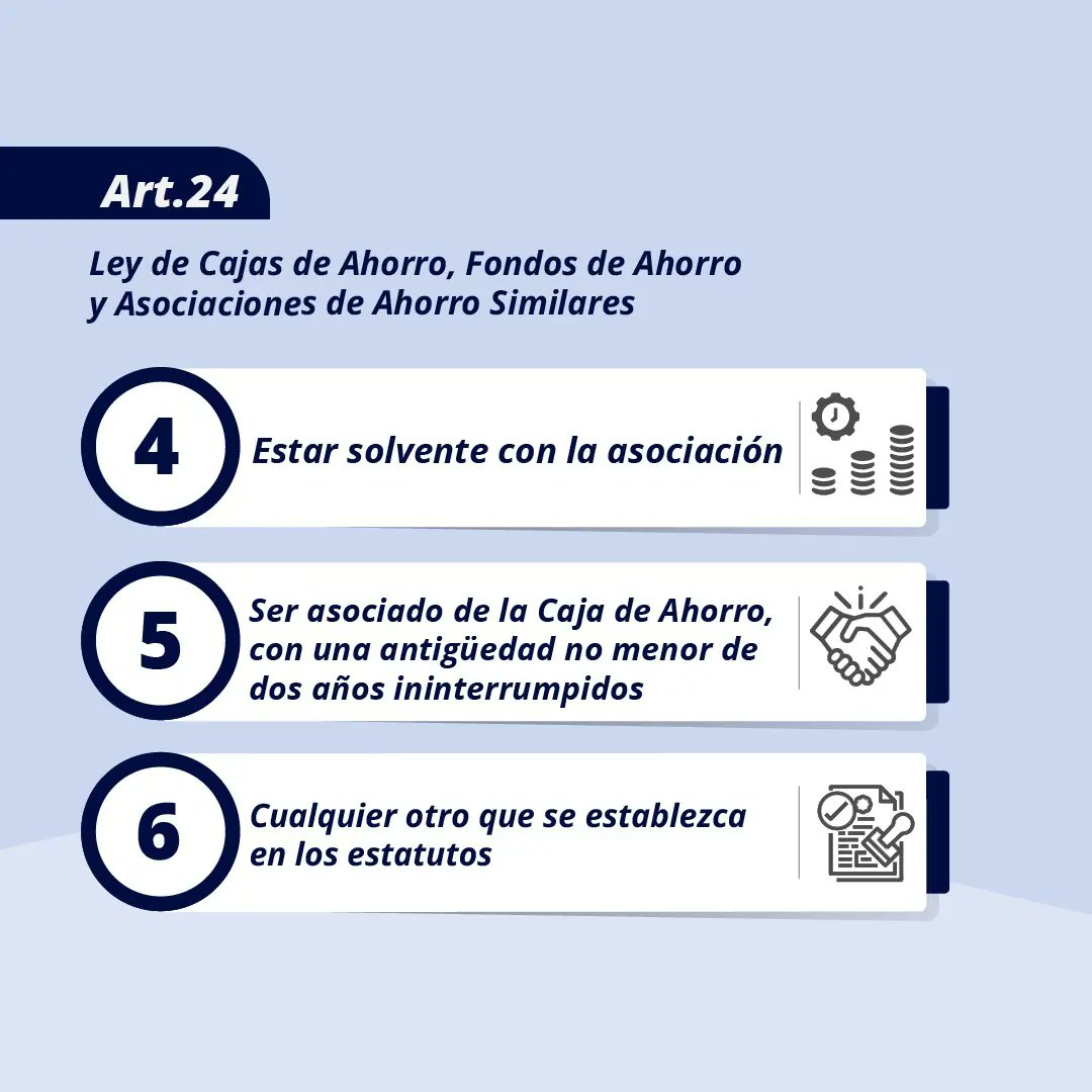 sudeca_ve's tweet photo. Conoce los requerimientos necesarios para que un ciudadano pueda formar parte del Consejo de Administración de una Asociación de Ahorro.

#SUDECA
#ConsejoDeAdministración 
#AsociaciónDeAhorro 
#Requisitos https://t.co/XPFRljO0zo