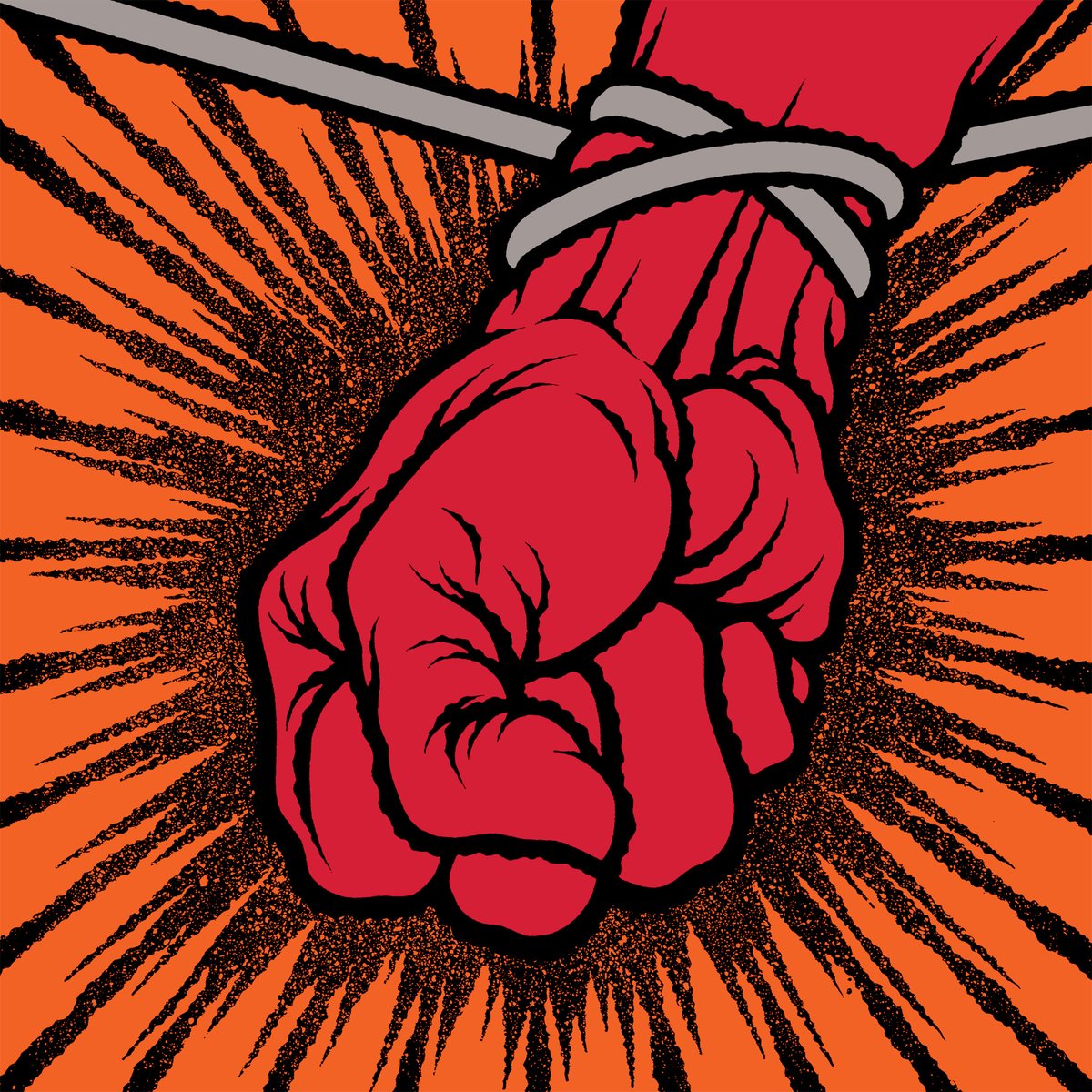 Metallica's tweet photo. It's time to celebrate the most important anniversary of the year! On this day 20 years ago, St. Anger was unleashed on the world. Got a favorite song? Sound off in the comments. 👊 https://t.co/YxqGin51lV