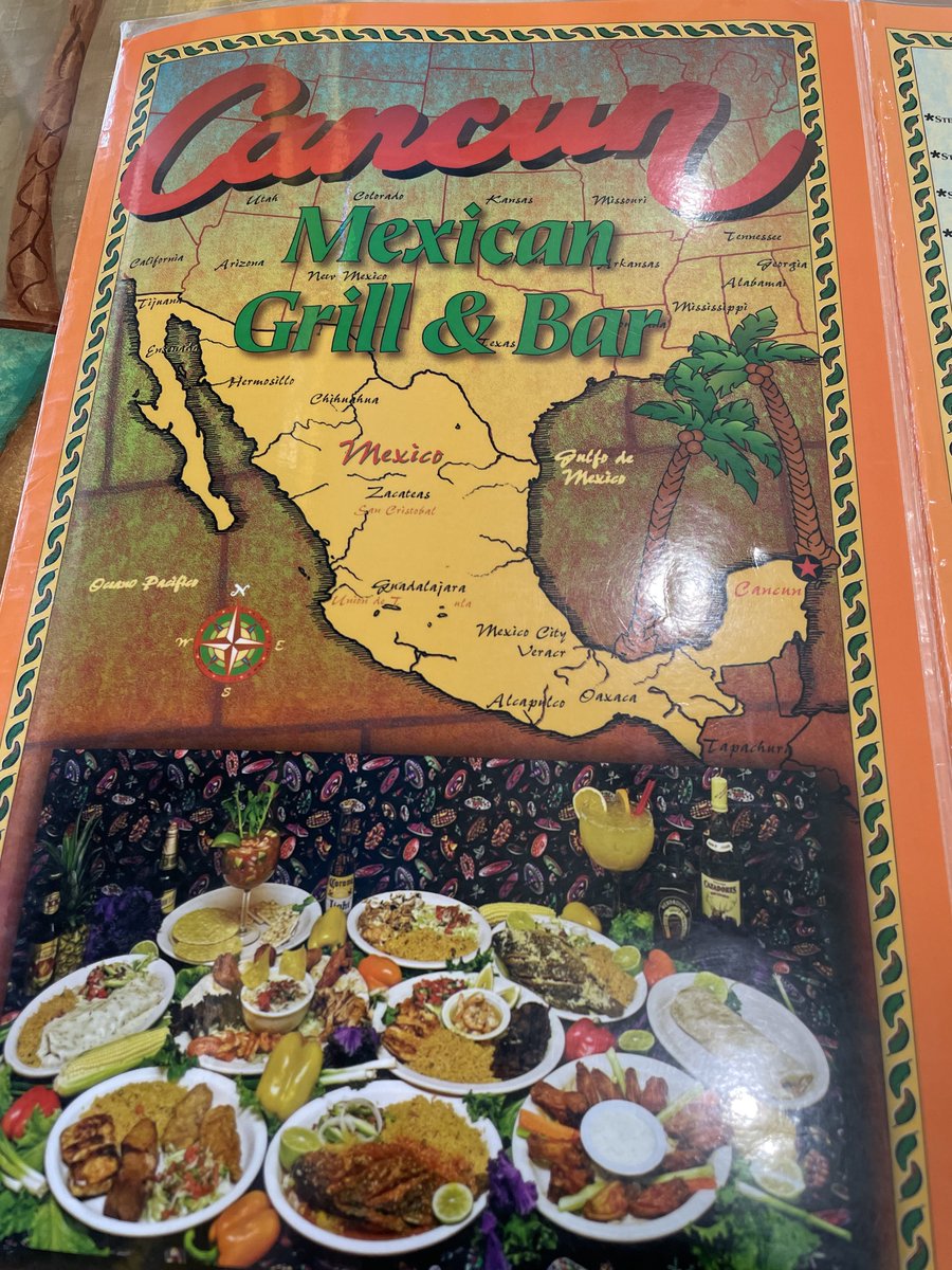 Bill Wheeler on Twitter "Cheers from Cancun Mexican Grill & Bar on