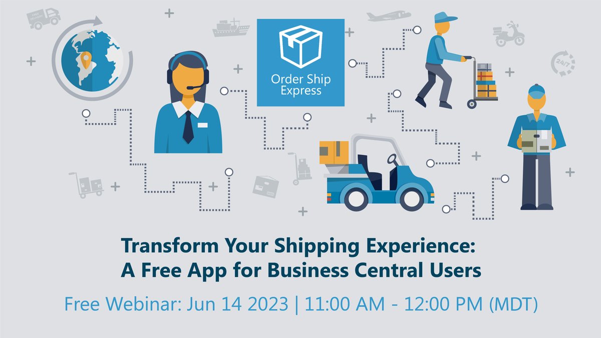 DMSInsightWorks's tweet image. What are you waiting for? Let us show you how you can tranform your shipping experience in #businesscentral Join us June 14th @ 11 am MDT for a free interactive session to learn more.
#shippingsoftware #shipping #msdyn365BC #microsoft #insightworks #ups #usp #fedex