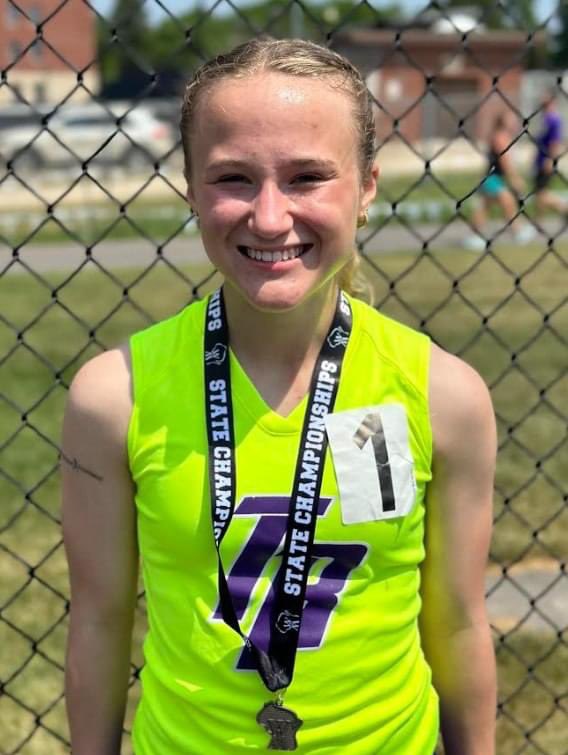 TRtrackandField's tweet photo. Mickey adds to her career state medal collection by earning a silver in the 1600 while running a 4:57.52 https://t.co/KxBpQalL7g