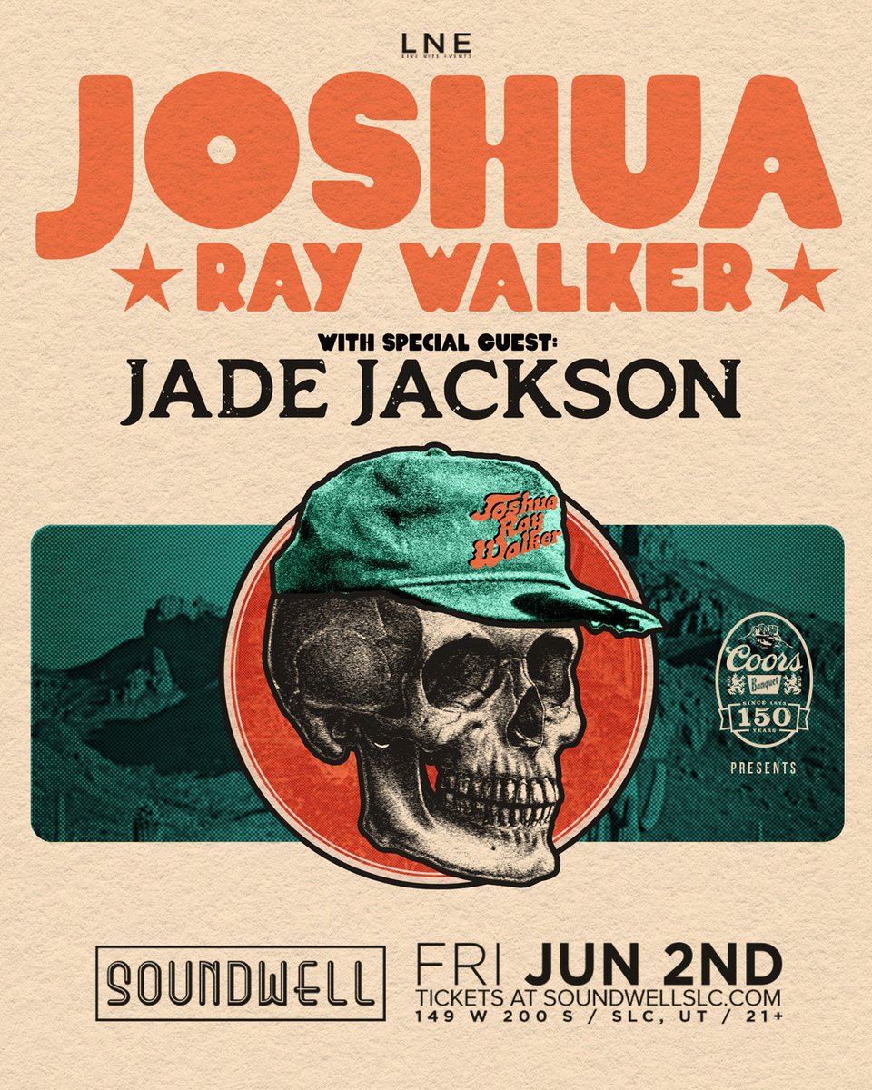 SoundwellSLC's tweet photo. TONIGHT we're in for a night of real good honky-tonk, Country!🤠
@raywalkerjoshua is in the house 🎸DOORS @ 7PM.
Come get "sexy after dark"🤘
🎟️https://t.co/1YwOGMRNU8
#SoundwellSLC #JoshuaRayWalker #LNE https://t.co/XYZCOQSuWc