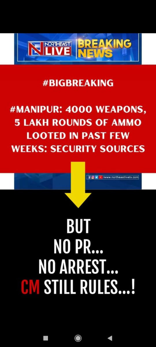 NelThangvung's tweet image. Expedite President's rule and immediate reimposition of #AFSPA in Valley region,Manipur.
#President_rule
#Total_Separation
#Manipur_violence 
@AmitShah @bliss_singson @adgpi @BSF_India @crpfindia @Spearcorps @NorthernComd_IA @TribalArmy @mtfdelhi @zsfghq_official @ITLFMediaCell