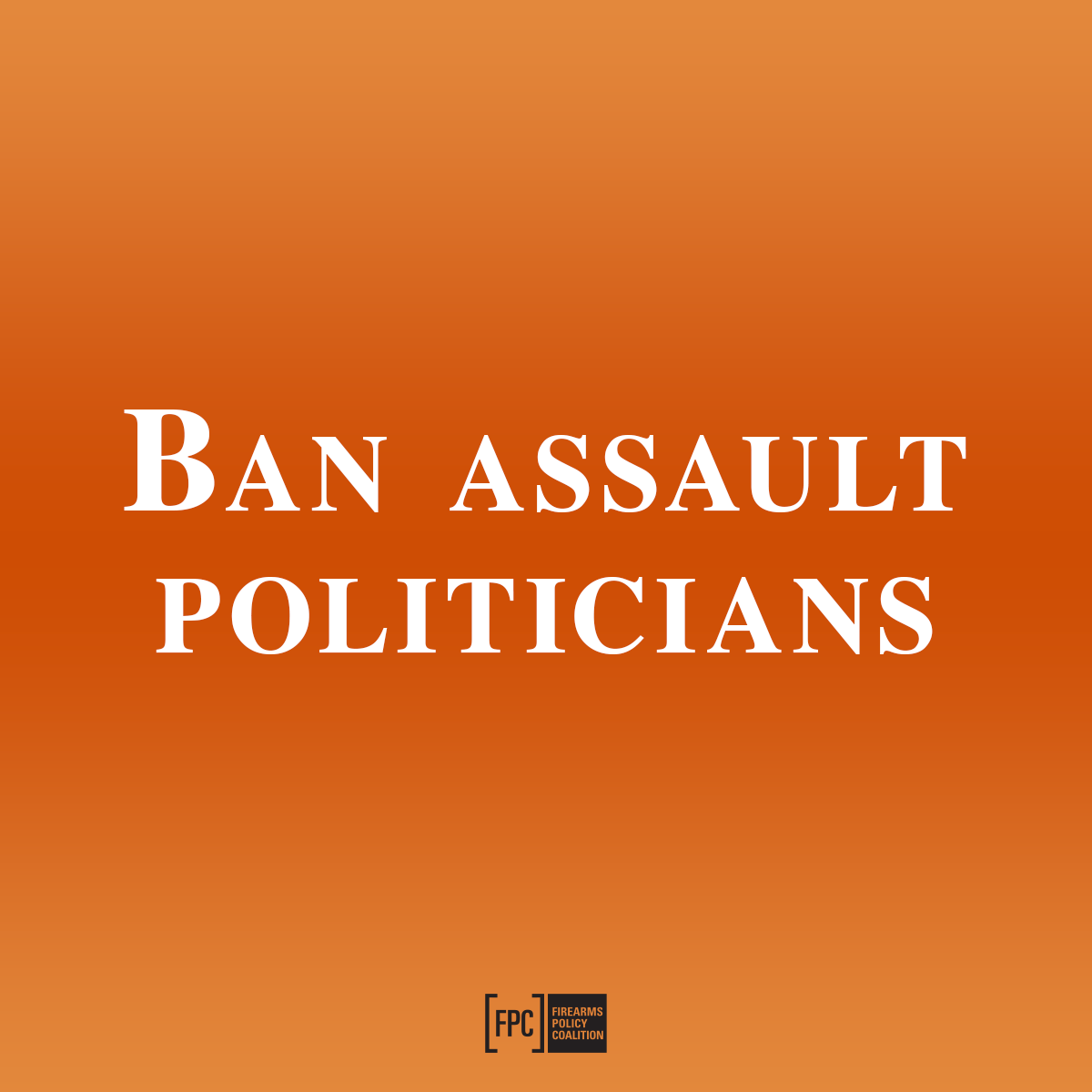 gunpolicy's tweet photo. The constant assault on peaceable people by anti-rights politicians must be stopped.
Together we can #EndGunControl.
Join us in the fight to ban assault politicians by becoming a member at https://t.co/6Pp2ekN6th.
#WearOrange https://t.co/GLyDaJiDFm