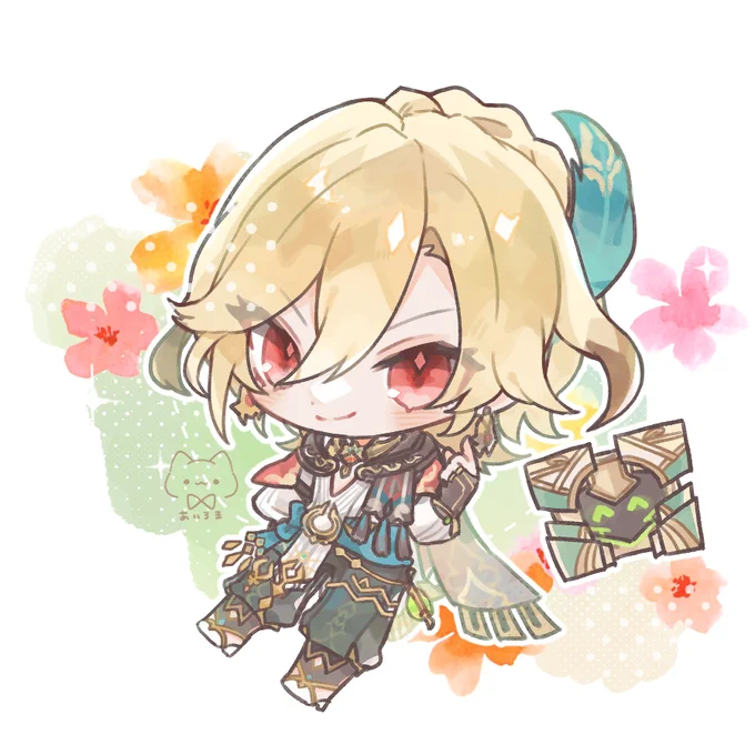 カーヴェさん! 服も髪もたいへんむずかしい…