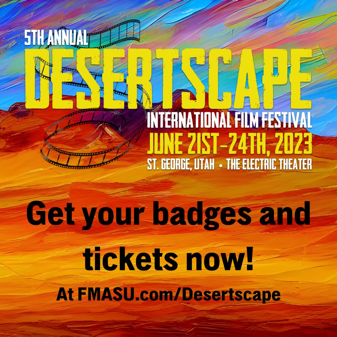 June is finally here! 

That means that #Desertscape2023 is this month! (Pause reading for excited squeals and clapping.) 🥳

In 20 days! Mark your calendars and don't miss this! 🎟 Tickets and badges are available now at;
FMASU.com/Desertscape 

Get yours today! #DIFF2023