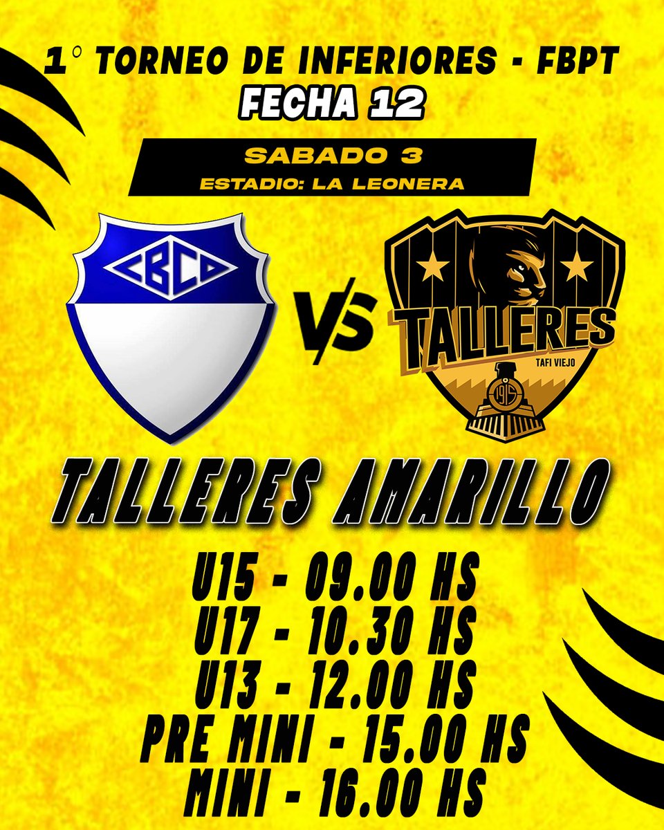 CATalleresTV's tweet photo. 🏀 #Formativas #FBPT
1⃣2⃣ Se juega una nueva jornada de las Divisiones Formativas. https://t.co/ZaZkYpEz5G