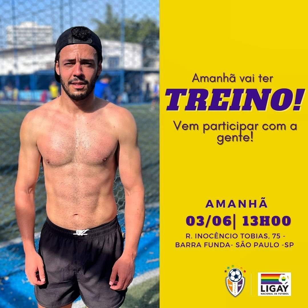 natus_fc's tweet photo. Amanhã tem treino! Venha conhecer um ambiente inclusivo, venha ser Natus!  💜🧡💛

📆Dia: 03/06
💰 Valor avulso: 30,00
⏰Horário: a partir das 13h00
📍Local: FutShow - Rua Inocêncio Tobias, 75 - Barra Funda. Vem jogar com a gente! 🧡💜🏳️‍🌈

#NatusFC #Fut7 #futlgbt https://t.co/2gcD2bX37O