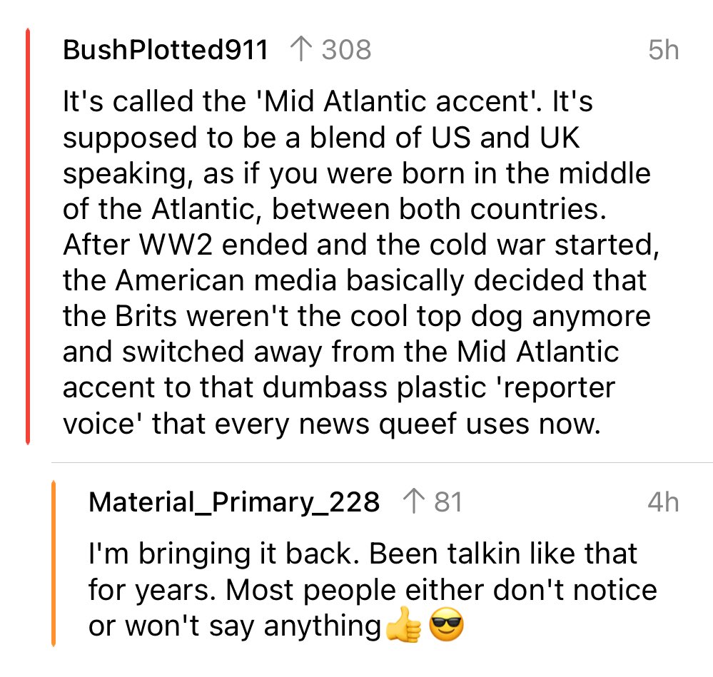 Reddit Lies on Twitter "Redditor thinks people don’t notice his forced midAtlantic accent