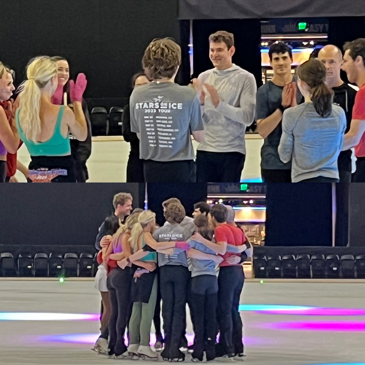 #TeamMeeting ⬇️ #GroupHug! #SOI23 @CFGBankArena