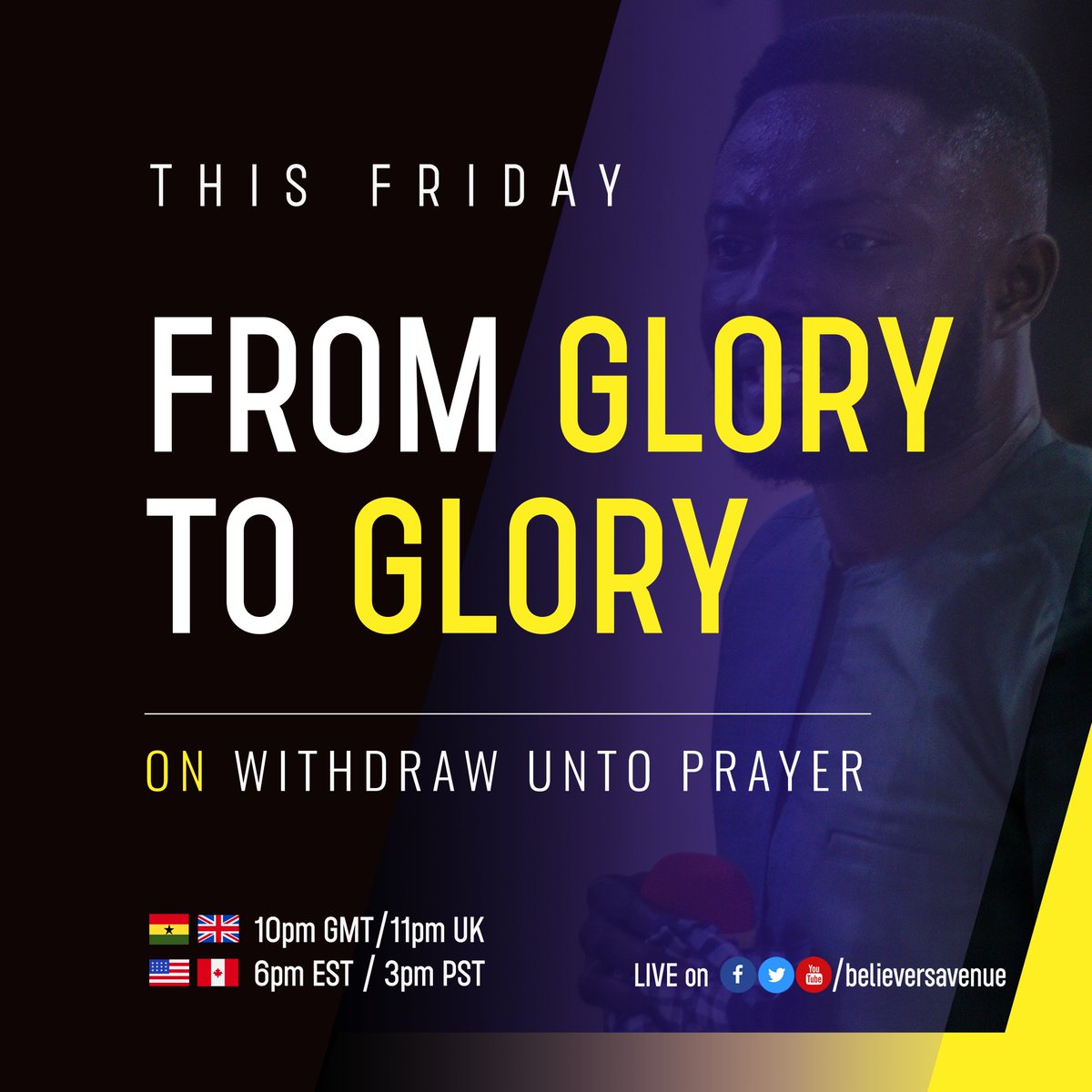 Tonight! Let’s Withdraw Unto Prayer. #fromglorytoglory🙏