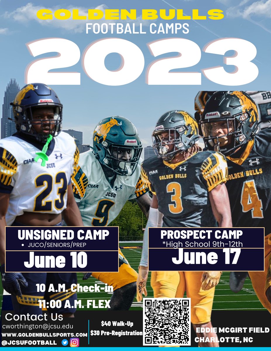 coachworth17's tweet photo. Don't miss your opportunity to showcase your talent and earn a roster spot June 10th, graduating seniors unsigned prep and juco prospects. #EVERYTHINGEVERYDAY #GOLDENBULLS #HOLDHIGH https://t.co/xQ4aoCPu7Z