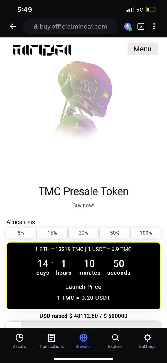 RamonMe33296121's tweet photo. MindAI new presale almost done guys get in before you can’t not finance advice hit that like &amp; follow retweet’s for my news 📰 https://t.co/xhuWojJykt
