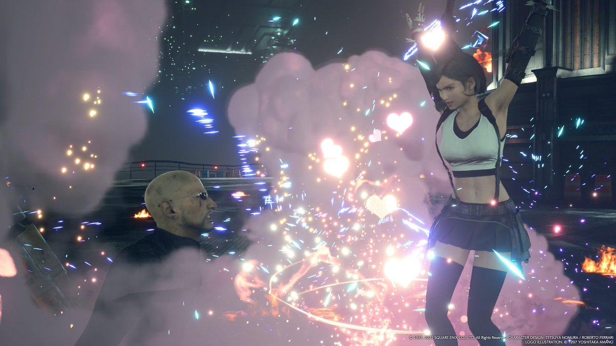 EmmaArundell's tweet photo. Rude’s dreams are coming true!🫶🩷
#FinalFantasyPhotoFriday #FinalFantasyVIIRemake #FF7R #TifaLockhart #ティファ #RudeFF7 #ルード #RudeoftheTurks #Rudti #TheTurks #Shinra #VirtualPhotography #PS5Share https://t.co/6bMC2MfOpD