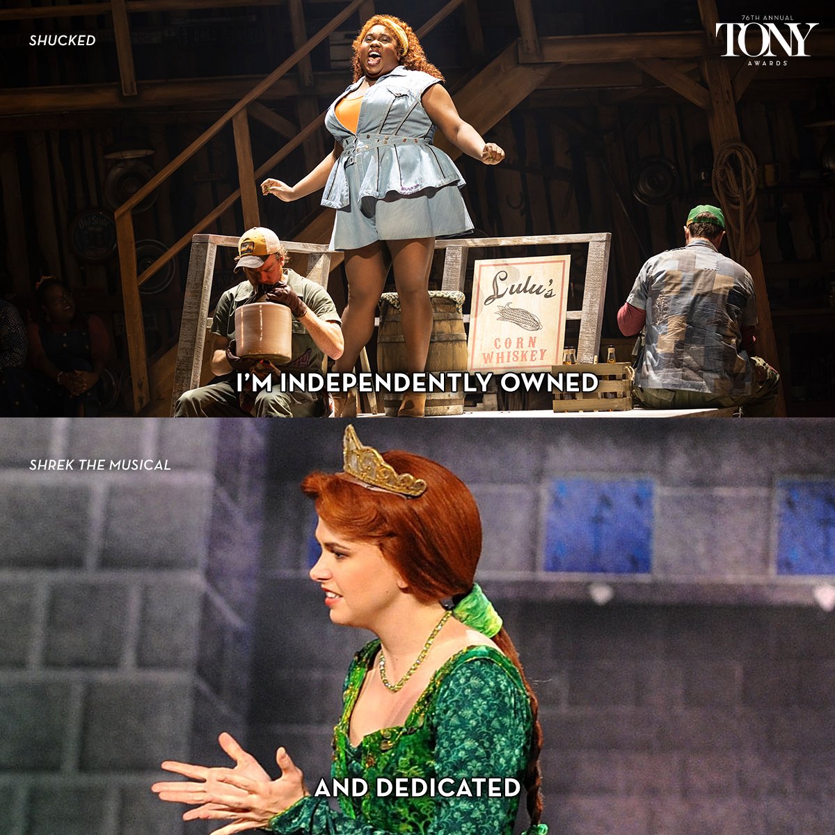 TheTonyAwards's tweet photo. 🎶 I won't change who I've always been 🎶

Watch the 76th Annual Tony Awards Sunday, June 11th at 6:30p ET on @PlutoTV &amp; 8p ET on @CBS &amp; @paramountplus. https://t.co/HsZ0PuWPqx