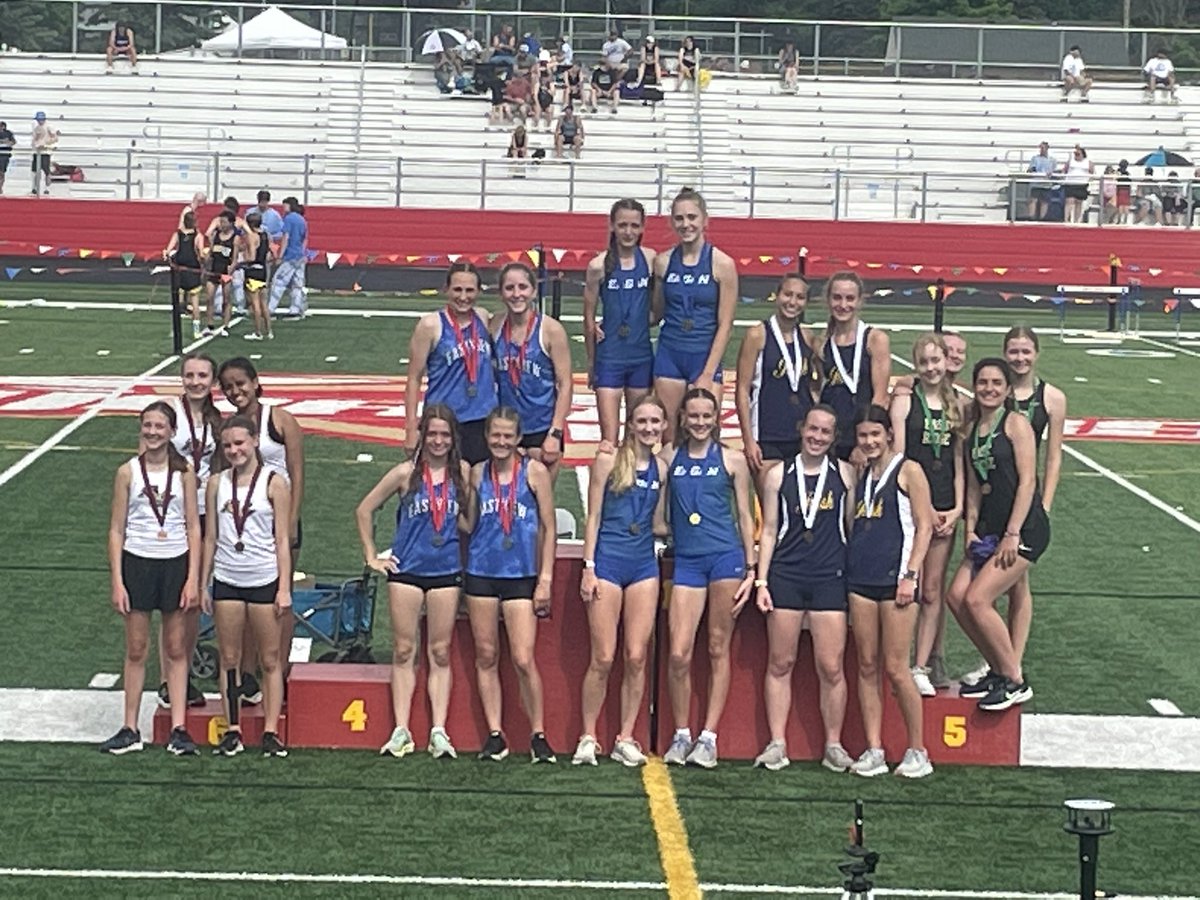 EVHSAthletics's tweet photo. Congrats to the Girls 4 x 800 on a Section Runner-up finish to be STATEBOUND! Congrats Ellie Patterson, Natalie Wees, Gracie Puit and Sonja Olson! https://t.co/Q1OobJZphM