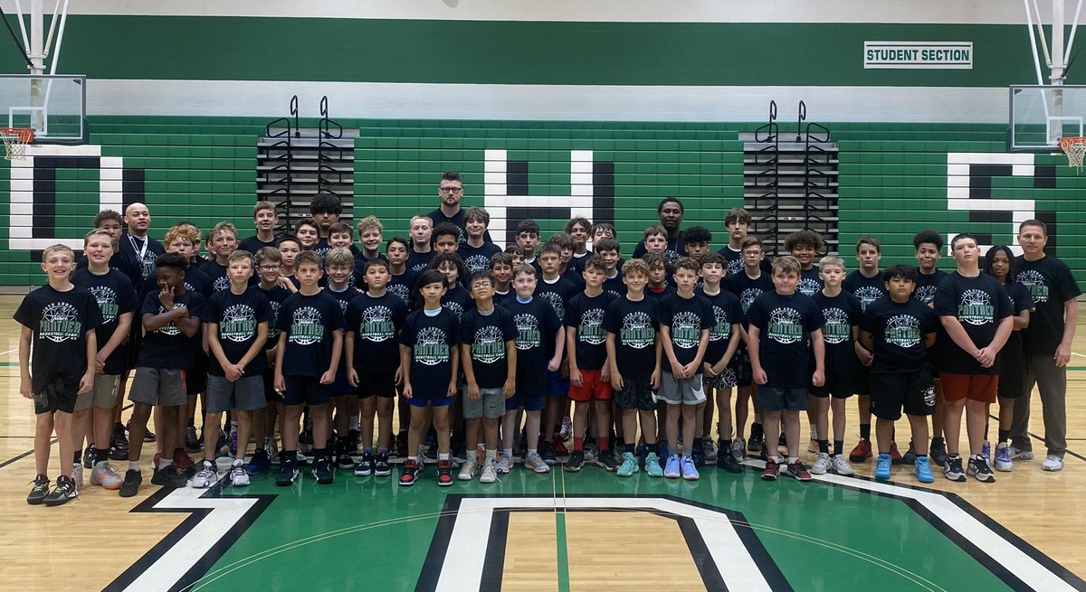 coachbrettflory's tweet photo. Junior Panther 🏀 Camp 2023 ✅

130 strong 1st — 8th grade boys got better this week! Huge thank you to my coaches &amp; high school players for their help! Congrats to Knockout champion Logan Meyer &amp; Free Throw champion Pete Schieber! 🏆

#ForTheCulture #ProgramKids https://t.co/XfOFqQD24z