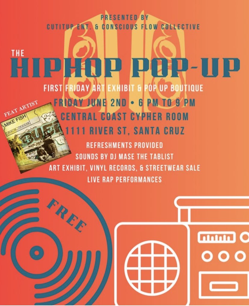 I’ll be performing in Santa Cruz today for 1st Friday. Details 👇