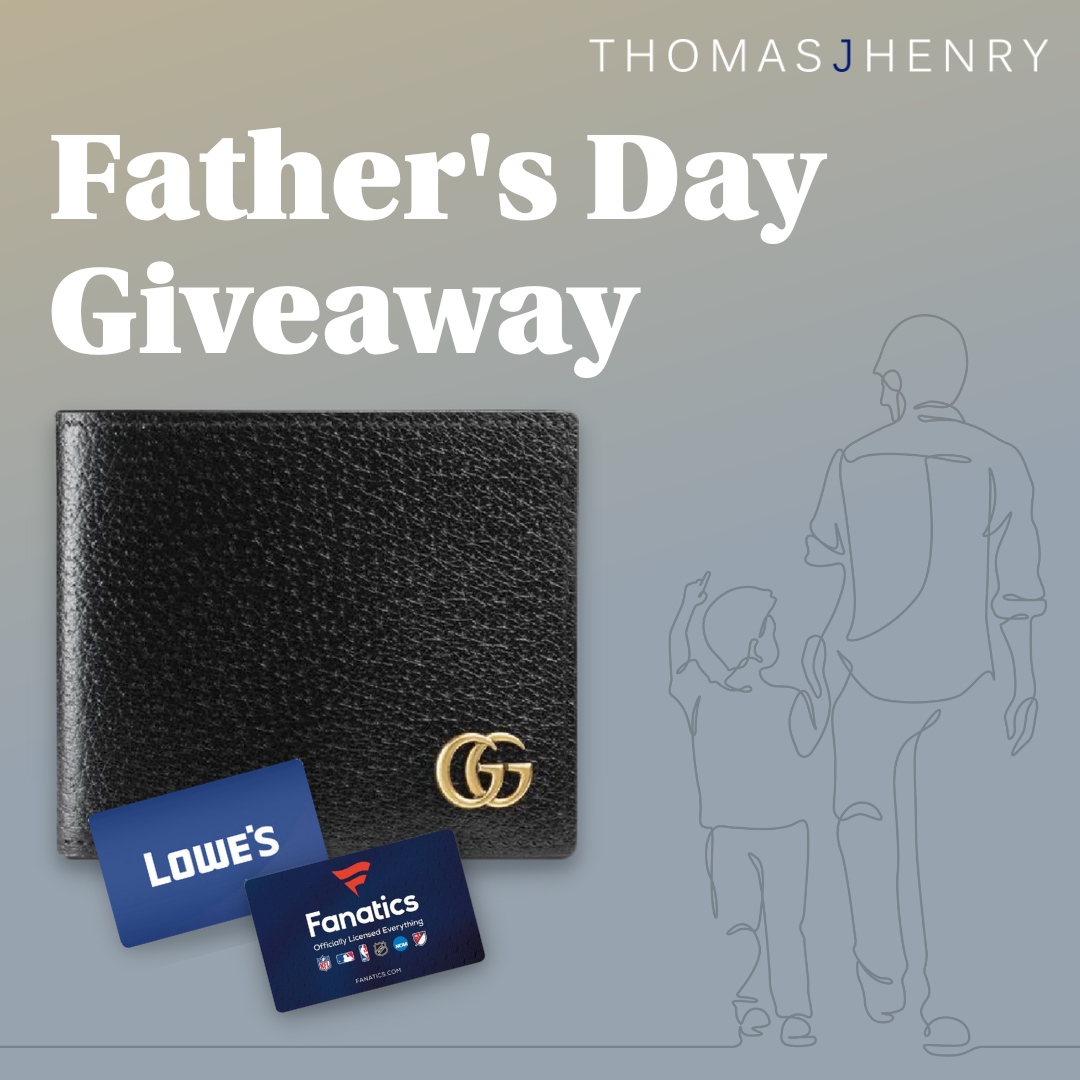 Fathers Day is just around the corner, and we are giving away a Gucci Wallet, $200 Lowe'sGift Card, & $200 Fanatics Gift Card!⁠
It's the perfect gift bundle for the dad who deserves some special treatment! 💳🛠🧢

Enter to win at the link: ⁠bit.ly/TJHFathersDayG…

⁠