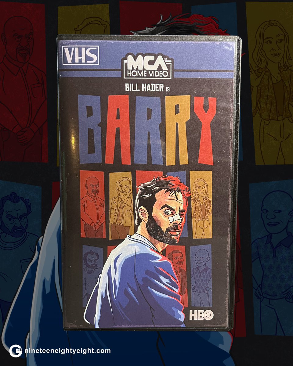 adamisdrawing's tweet photo. Gallery 1988’s Idiot Box show opens tonight! 15 of these Barry VHS cases will be available at the show tonight and will be online tomorrow at the link in my bio!

#barry #barryhbo #billhader #henrywinkler #nohohank #gallery1988 #gallery1988idiotbox #digitalart #illustration https://t.co/Cr1c15Puiq