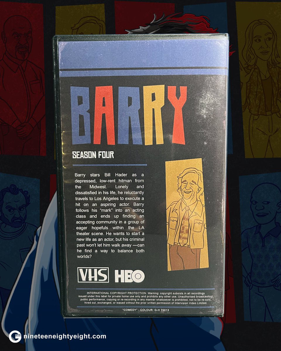 adamisdrawing's tweet photo. Gallery 1988’s Idiot Box show opens tonight! 15 of these Barry VHS cases will be available at the show tonight and will be online tomorrow at the link in my bio!

#barry #barryhbo #billhader #henrywinkler #nohohank #gallery1988 #gallery1988idiotbox #digitalart #illustration https://t.co/Cr1c15Puiq