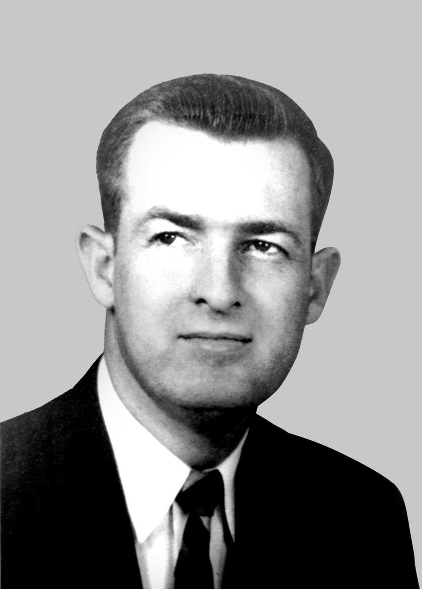 The #FBI honors electronic maintenance technician Billie Wade Taylor, who died #OTD in 1965 while attempting to take down an FBI antenna from the Marble Arcade Building in Lakeland, Florida. EMT Taylor fell and died from his injuries. #WallofHonor ow.ly/cQI150OBWjx