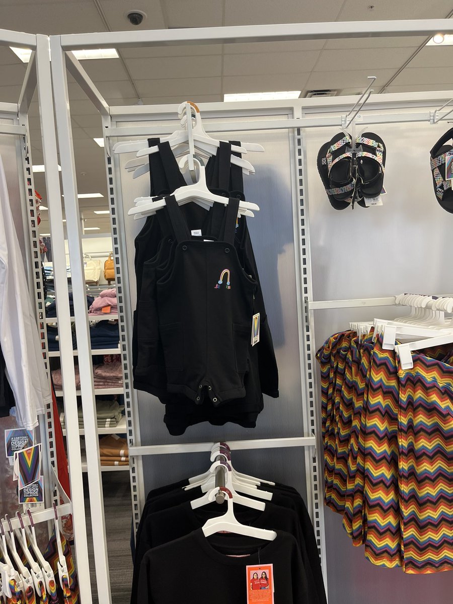 SmashMemez's tweet photo. So I went to my local target to see if the whistleblower info affected my store.. They still have the baby pride jumper out —  while I was looking at the price tag to take a pic of the size I was LITERALLY MOCKED and laughed at !! Someone thought I was a lib wanting to buy it.

I’m now mortified 😭🤣