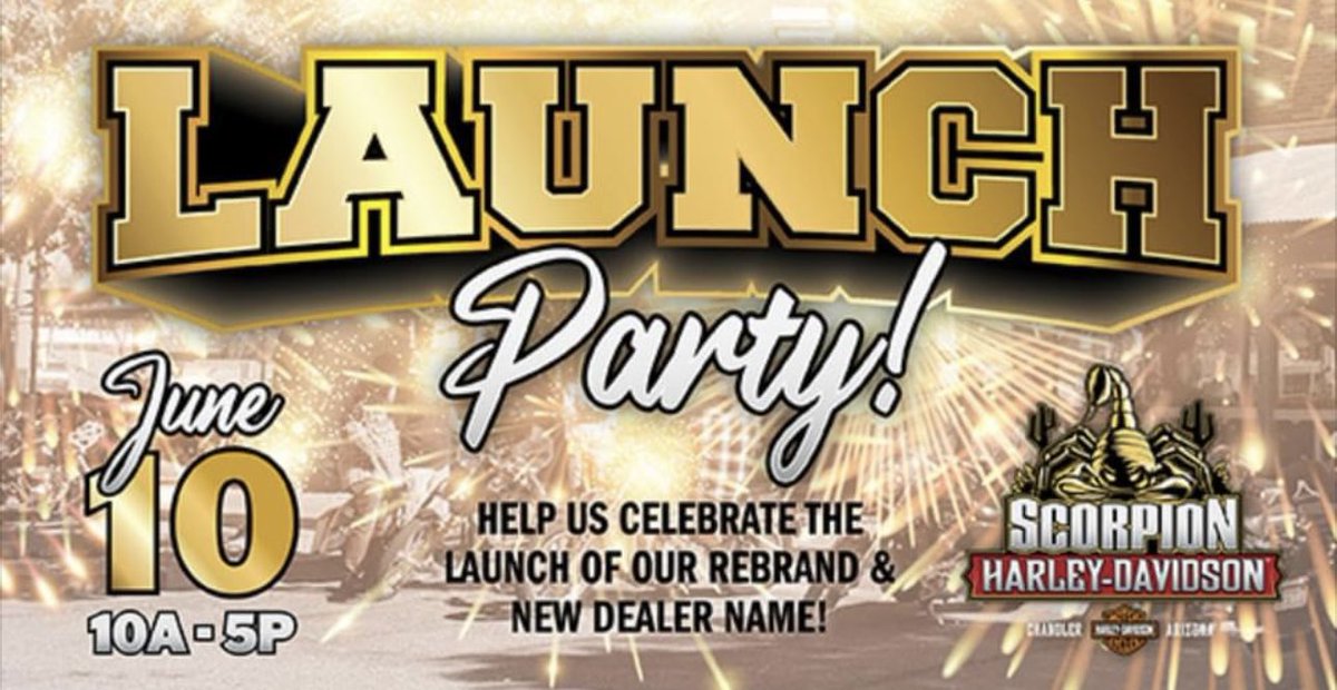 Launch Party! From Chandler Harley Davidson to Scorpion Harley Davidson💪🏼🦂🙌🏼#NewEra 

#ScorpionHarleyDavidson #Rebrand #LaunchParty #HarleyDavidson #thePLMagencyMovement #thePLMagency #Arizona #Celebrate #NewName #ChandlerArizona