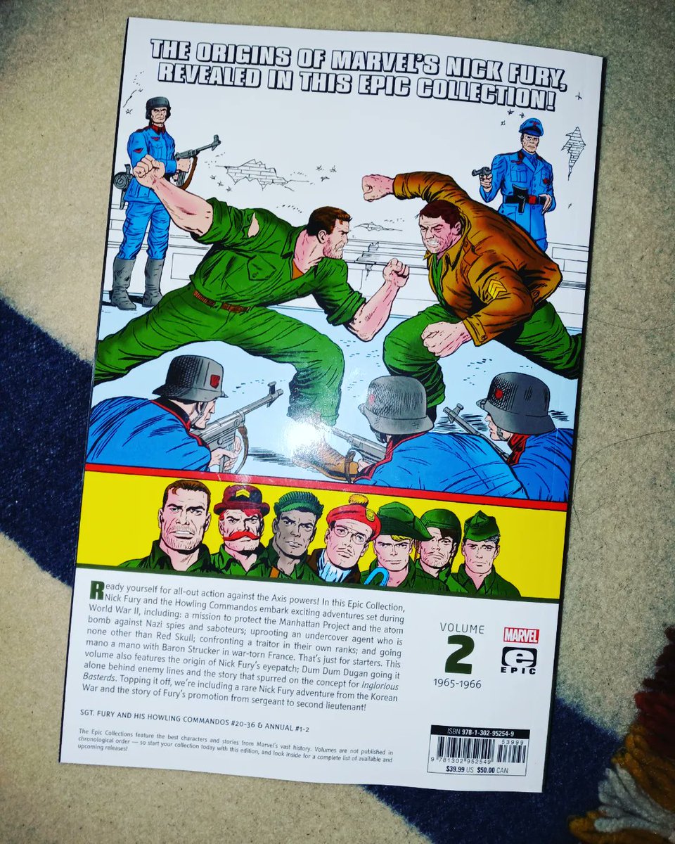 devastation79's tweet image. finally.
#marvel
#EpicCollection vol.1
#SgtFuryAndHisHowlingCommandos
ordered this tpb a while back &amp;amp; its finally mine..#read #readcomicbooks