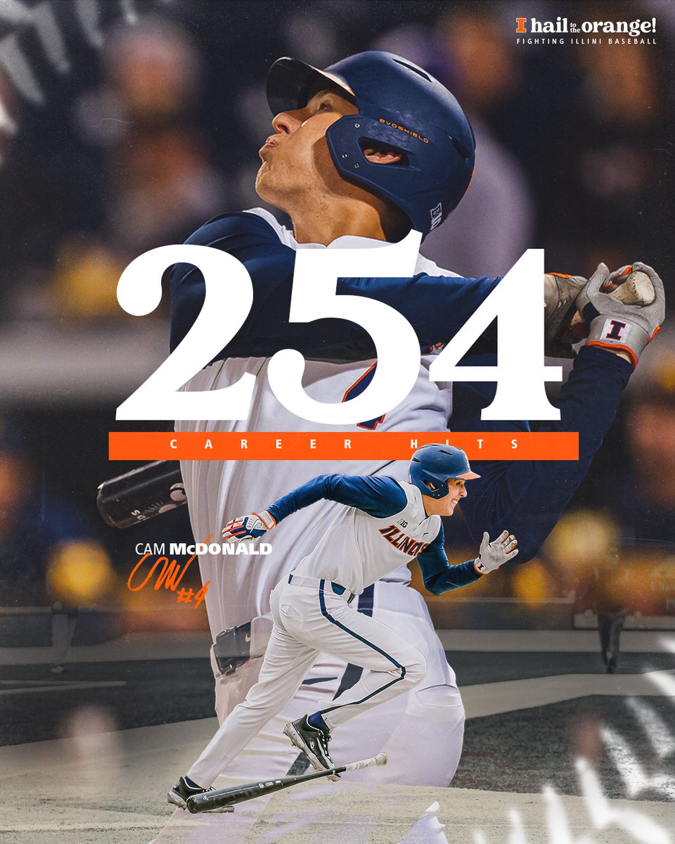 🔸 No. 8 all-time in Illini history 🔹

<a href="/cam_mcdonald4/">Cam McDonald</a> 

#Illini | #HTTO