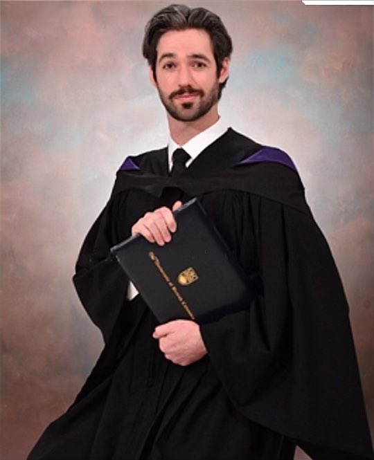 #GraduationNation .. Big shout out to Jack Rabb. Walked the stage last week to accept his graduate degree in @UBCJournalism. Short tenure yes .. but made a positive impact @ubcfbl .. remains in the program assisting the @ubc_tfa in their efforts.