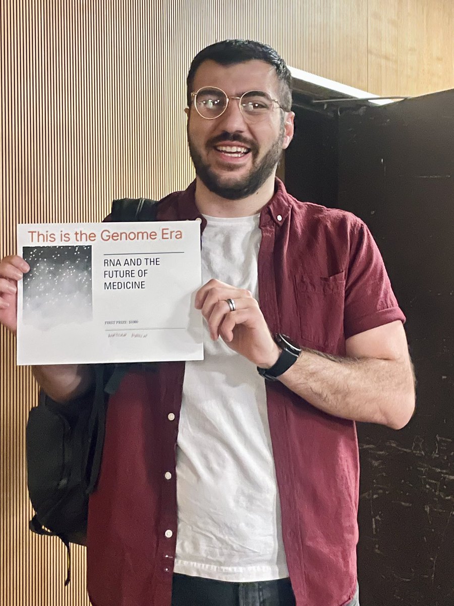 Congratulations to Dr. <a href="/FakihH9/">Hassan Fakih, Ph.D.</a> on winning the first prize 🏆 on his poster presentation at the RNA &amp; the Future of Medicine conference. <a href="/mcgillu/">McGill University</a> <a href="/anastasiakhvor2/">anastasia khvorova</a>