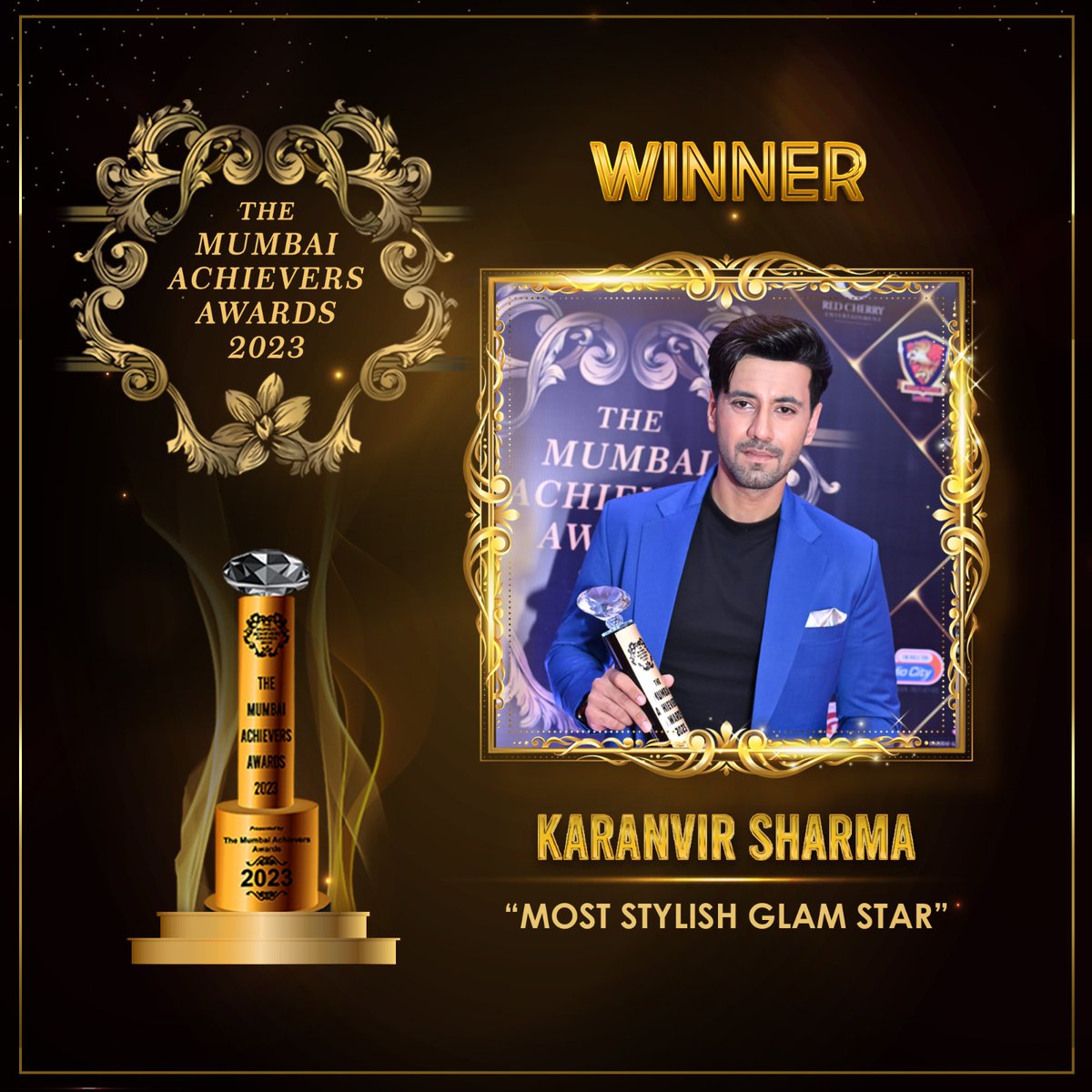 The MUMBAI ACHIEVERS AWARDS 2023
Congratulations to @karanvirsharma9
'The Mumbai Achievers Awards' congratulate you for winning the prestigious award in the respective category - 'Most Stylish Glam Star'

Wish you the best for your future endeavours!

#MumbaiAchieversAwards2023