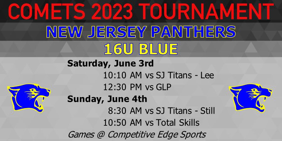 Maddie Babula (@maddiebabula) on Twitter photo Can’t wait to play in this weekend’s Philadelphia Comet Tournament with my team!! Ready to #earnit
<a href="/nj_panthers/">NJ Panthers</a> <a href="/CoachJordanNJP/">Jordan Stites</a> <a href="/CoachCorisdeo/">Geoffrey Corisdeo</a> <a href="/CoachZ_NJP/">Zakiya Beckles MAT, LAT, ATC</a> <a href="/NJLadiesHoops/">NJ Ladies Hoops</a> <a href="/PGHNewJersey/">Prep Girls Hoops New Jersey</a> <a href="/NCSAwbb/">NCSA Women’s Basketball Recruiting</a> Can’t wait to play in this weekend’s Philadelphia Comet Tournament with my team!! Ready to #earnit
<a href="/nj_panthers/">NJ Panthers</a> <a href="/CoachJordanNJP/">Jordan Stites</a> <a href="/CoachCorisdeo/">Geoffrey Corisdeo</a> <a href="/CoachZ_NJP/">Zakiya Beckles MAT, LAT, ATC</a> <a href="/NJLadiesHoops/">NJ Ladies Hoops</a> <a href="/PGHNewJersey/">Prep Girls Hoops New Jersey</a> <a href="/NCSAwbb/">NCSA Women’s Basketball Recruiting</a>