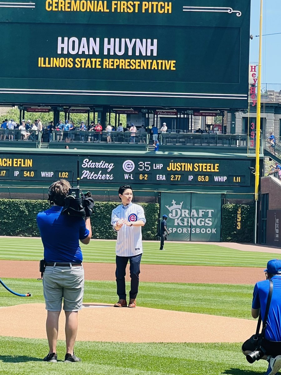 Leona Lee on Twitter "RT HoanDHuynh So honored to throw out the 1st