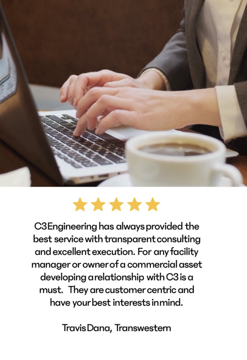 We have the best clients, thank you for the support and the kind words.  💛

#c3engineering #FeedbackFriday #ElectricalEngineering #FacilityManagement #SafetyFirst #thankyou #FridayFeeling