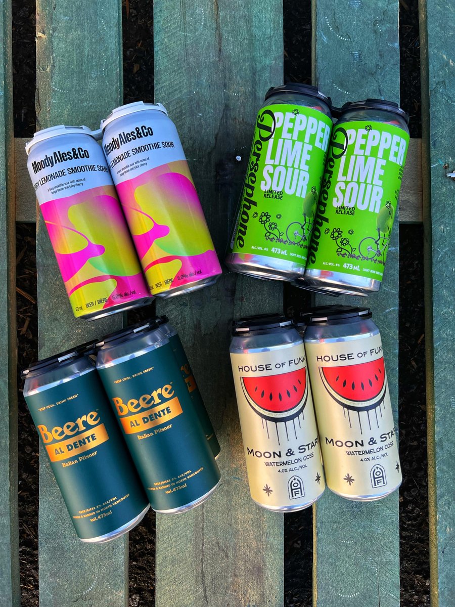 Brewery Creek (@brewerycreek) on Twitter photo It's that time of year again! For light, crisp and fruity beers. Here are a few to tickle your taste buds.
Cherry Lemonade Smoothie Sour 5% <a href="/MoodyAles/">Moody Ales & Co</a>
Pepper Lime Sour 4% <a href="/PersephoneBeer/">Persephone Brewing</a>
Al Dente Italian Pilsner 5% @beerebrewing
Moon & Stars Watermelon Gose 4% <a href="/hofbrewco/">houseoffunkbrewing</a> It's that time of year again! For light, crisp and fruity beers. Here are a few to tickle your taste buds.
Cherry Lemonade Smoothie Sour 5% <a href="/MoodyAles/">Moody Ales & Co</a>
Pepper Lime Sour 4% <a href="/PersephoneBeer/">Persephone Brewing</a>
Al Dente Italian Pilsner 5% @beerebrewing
Moon & Stars Watermelon Gose 4% <a href="/hofbrewco/">houseoffunkbrewing</a>
