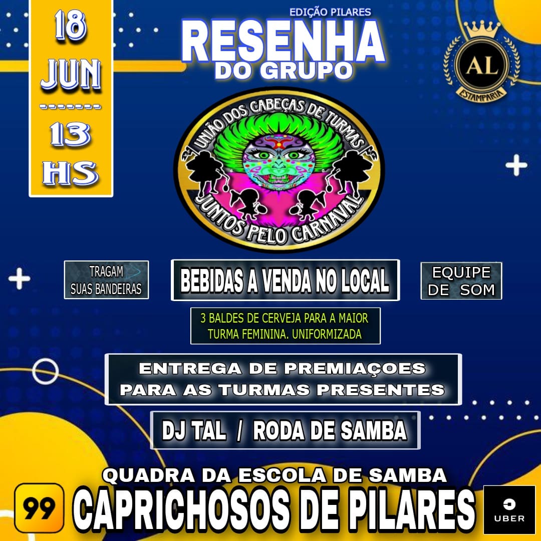 ArruacaDe's tweet photo. Próxima resenha é no quintal de casa. 18 de Junho é tudo nosso. Arruaça Presente. 🎭🎊💪🏼🥳 https://t.co/DIcsQKShkb