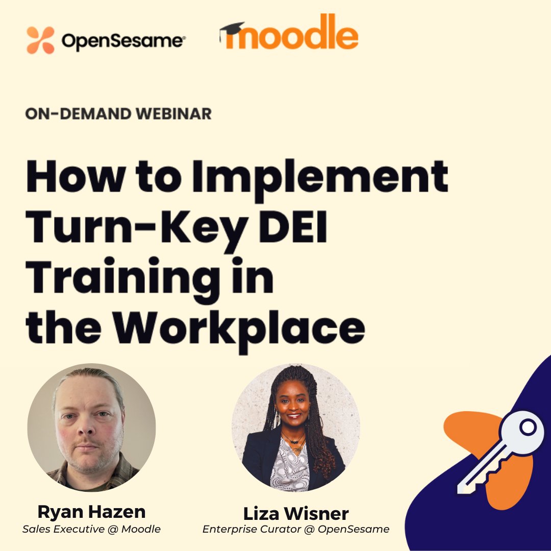 lizawisner's tweet photo. 🚀 Did you miss our latest webinar with our awesome partner @moodle where we revealed to you a complete solution for implementing DEI learning initiatives?

🔗Watch it on-demand today: https://t.co/PLNMYaaTIw

#OpenSesame #OptimizeDEI #BetterTogether #LearningHero ⚡ https://t.co/vCUhr2Qocb