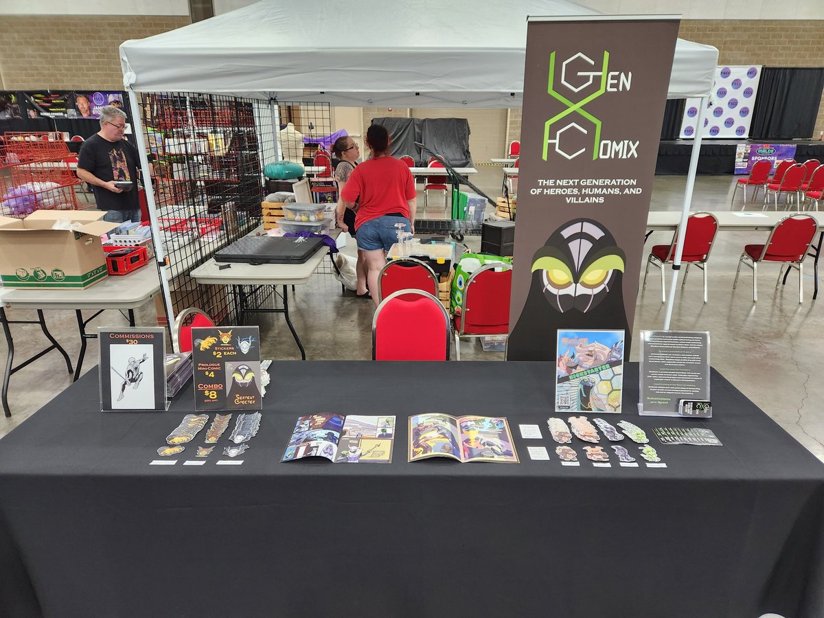 We are all set for Fort Smith Comic Con! See you at Booth A31!

#indiecomics #FortSmith #Arkansas