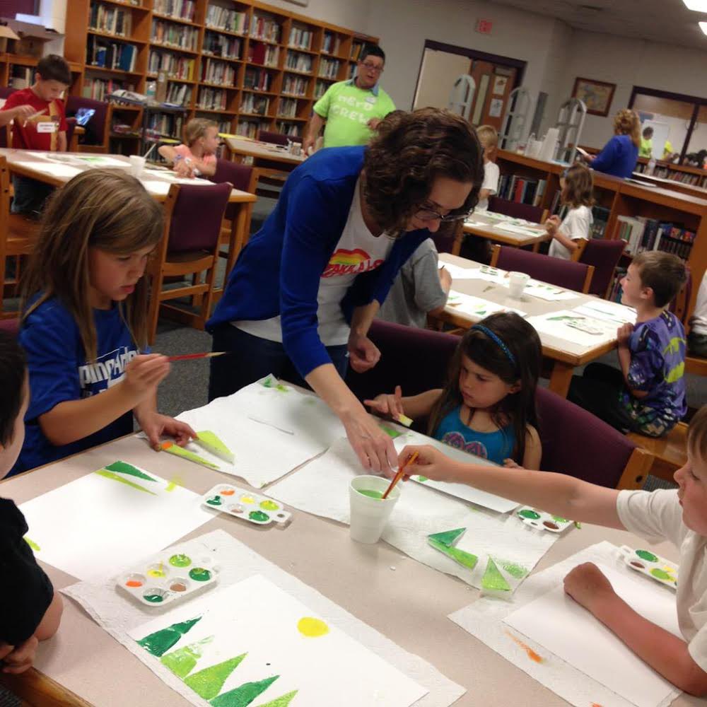 colbysharp's tweet image. Feels like these girls were just painting hedgehogs with @studiocastillo at #nerdcampmi.