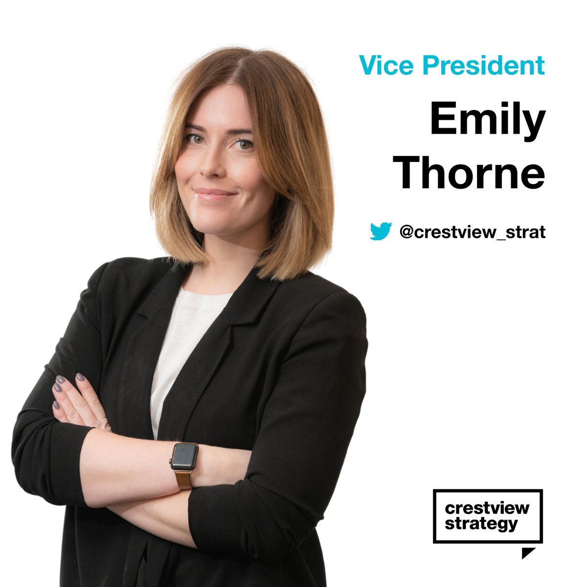 crestview_strat's tweet photo. We are excited to announce Emily Thorne has been promoted to Vice President at @crestview_strat.

With her expertise in #strategiccommunications and #stakeholderrelations Emily drives change and shapes perceptions for clients across various sectors.

https://t.co/EO36hIe47W https://t.co/22BDWp1YuC