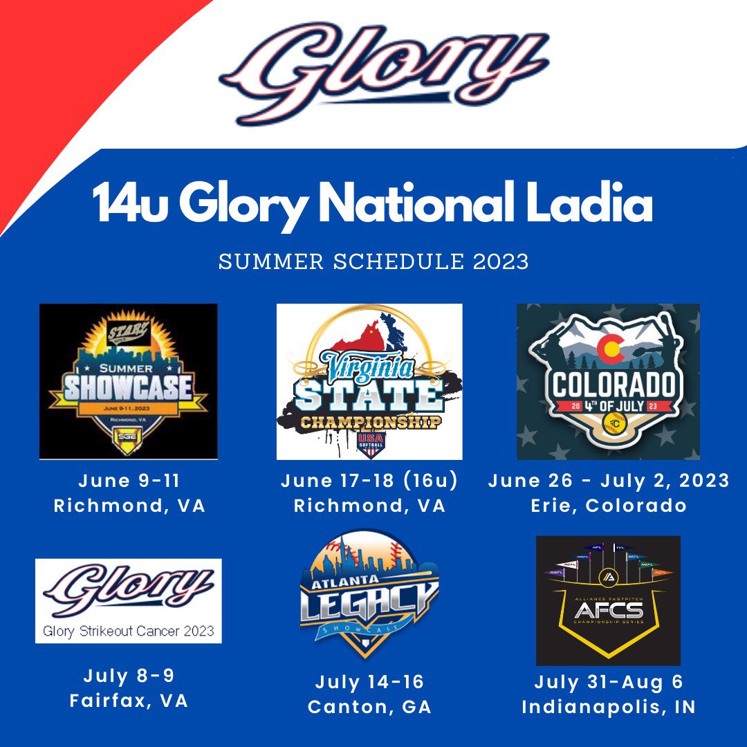 Summer is here!  Let’s go Glory!! ❤️🤍💙