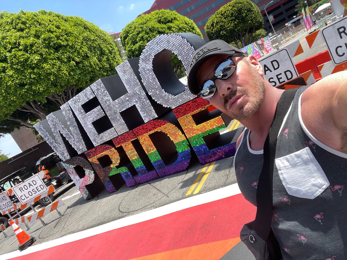 The calm before the storm at Weho Pride #wehopride #westhollywood #saygay #wehotimes @weho_times