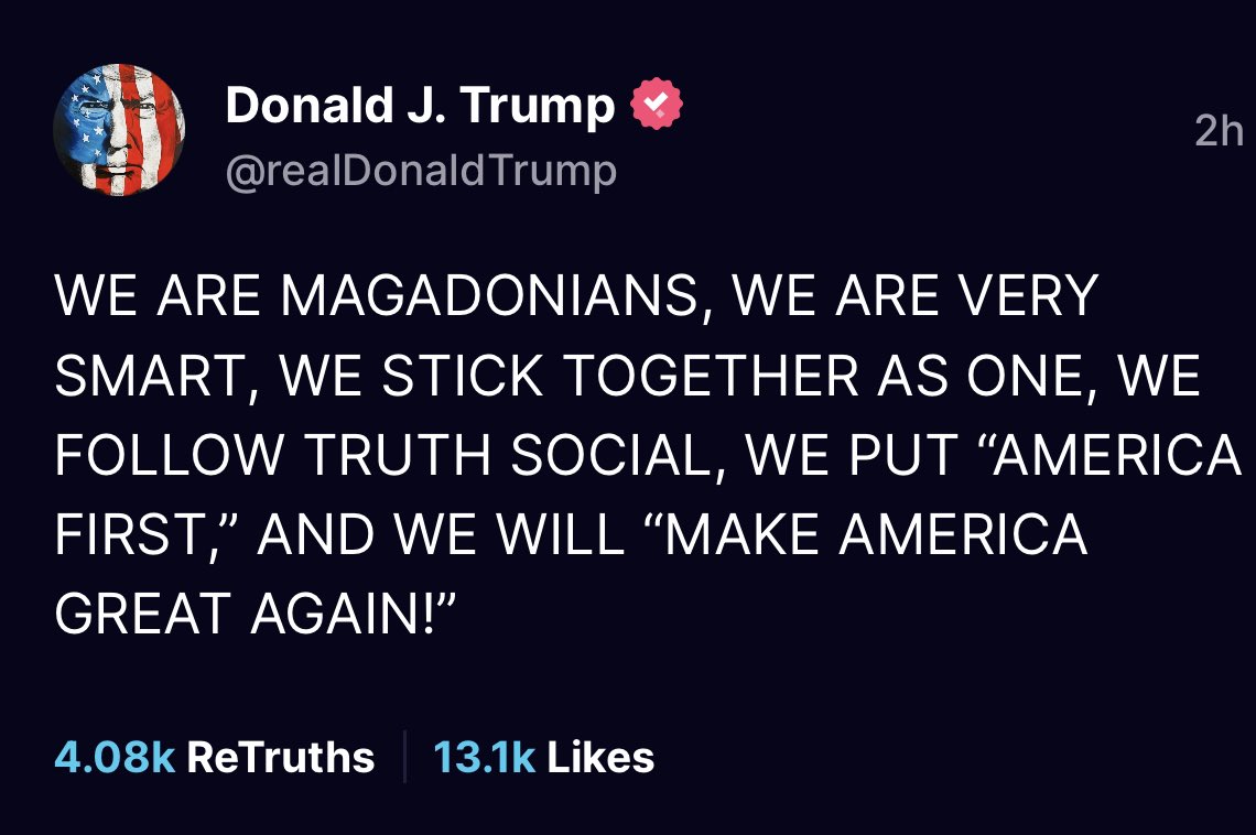 Call me crazy but I’m pretty sure Trump’s “Magadonians” are not actually following Truth Social. I’m pretty certain that Trump Supporters are exponentially more active on Twitter than they are on Trump’s Truth Social platform. 

This post below proves that. I’m a random dude on…