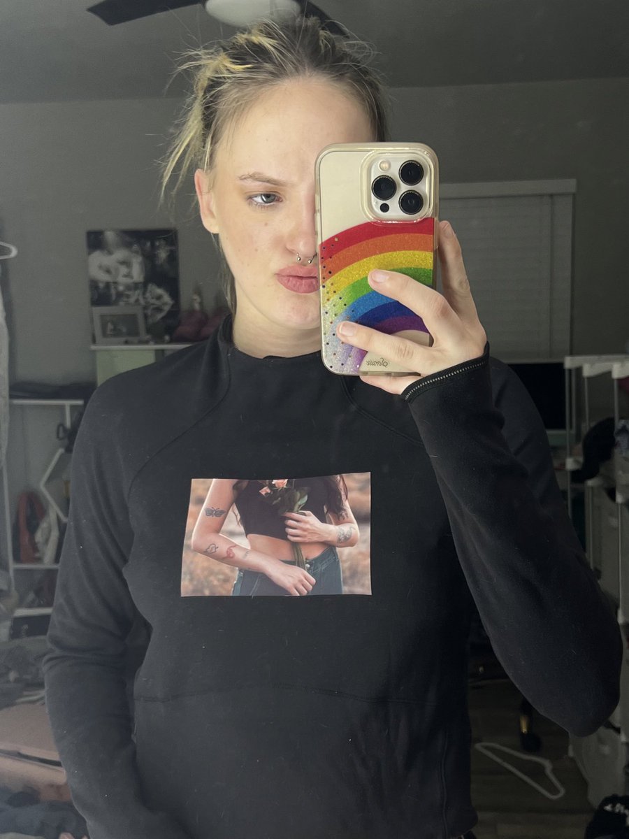 my girlfriend made shirts with my face on them - this is the energy I always wanted