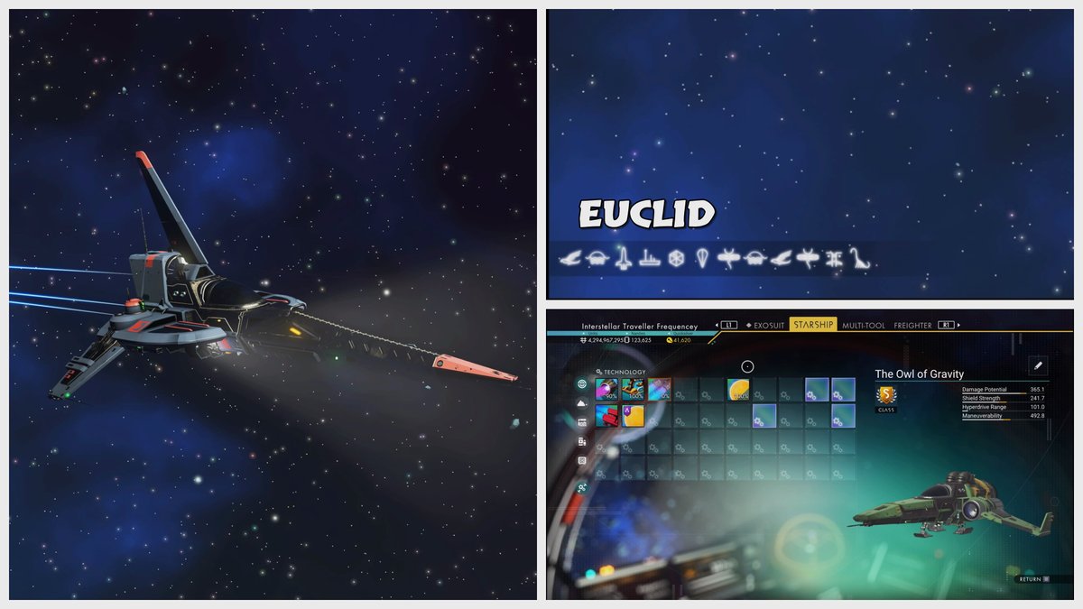 Frequencey71's tweet image. Droid Needlenose, Euclid #NMSInterceptor #NoMansSky #NoMansSkyShip #NMSPhotography #ShareFactoryStudio #PS5Share