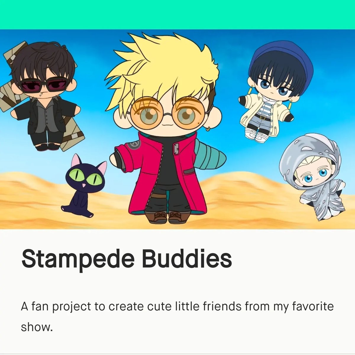 Mythofdreams's tweet photo. Hello everyone, my Kickstarter - Trigun Stampede Buddies is officially LIVE!!! Please go check it out, we'll have all 5 plushies up for grabs! So get yours while you can.
#TRIGUNSTAMPEDE #chibitrigunplush #chibivashplush #TRIGUN #vashthestampede https://t.co/cs9ZjNNNFV