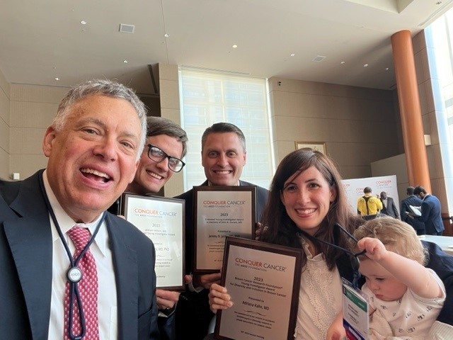 Congratulations to our three Yale Fellows <a href="/YaleHemOnc/">Yale Hematology Oncology Fellows</a> <a href="/YaleCancer/">Yale Cancer Center</a> who received YIA awards <a href="/ASCO/">ASCO</a> <a href="/ConquerCancerFd/">Conquer Cancer, the ASCO Foundation</a> today.  Drs. Jeremy Jacox, Adriana Kahn and Curtis Perry.  Well done! and thank you to your mentors!  Looking forward to following your progress <a href="/YaleMed/">Yale School of Medicine</a> <a href="/ASCOPres/">Eric J. Small, MD, FASCO</a>